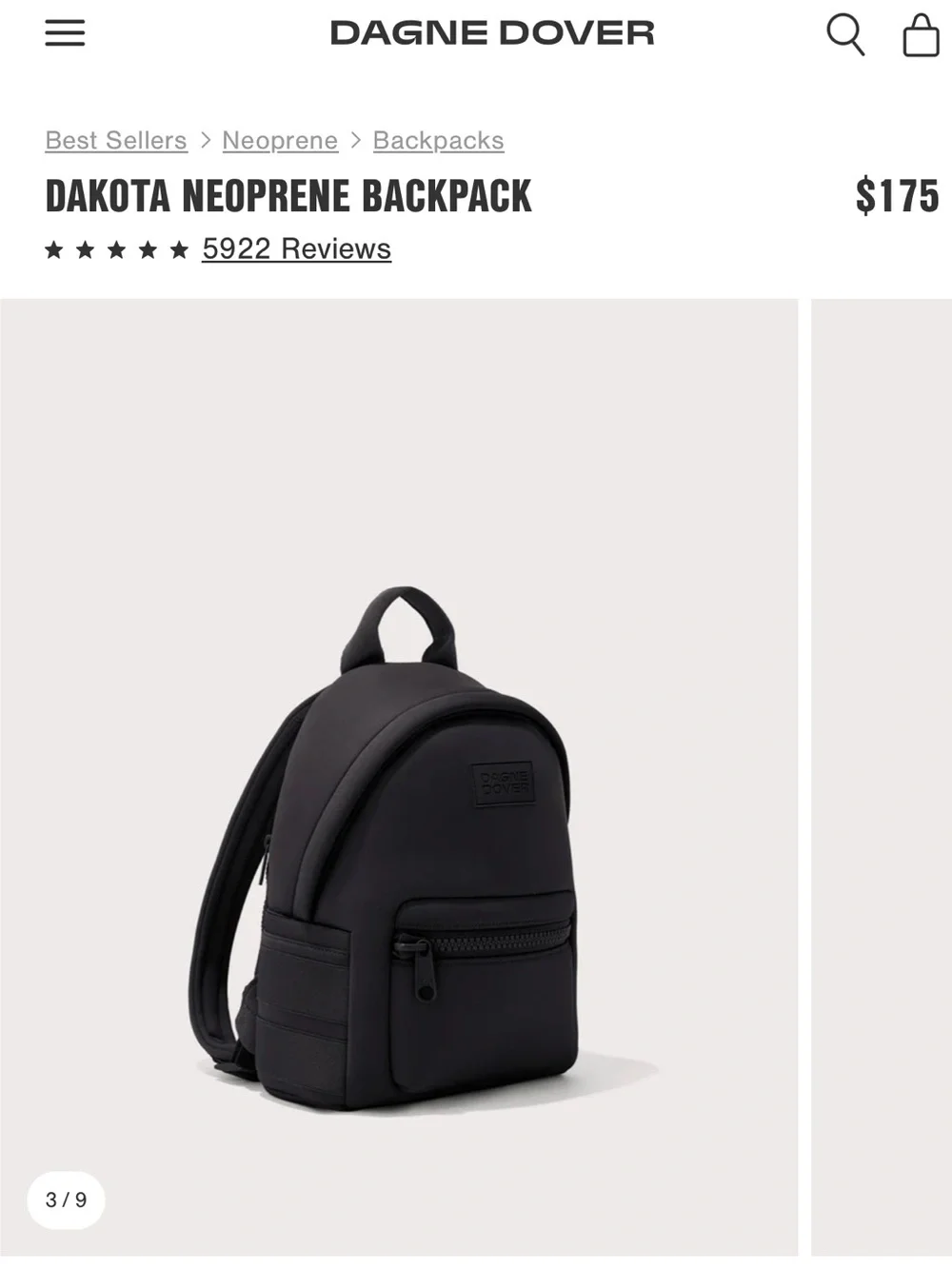 DAGNE DOVER - DAKOTA NEOPRENE BACKPACK